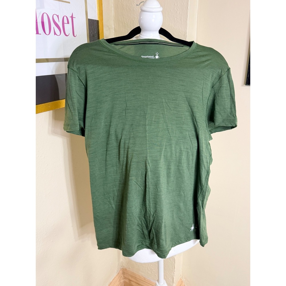 Smartwool Merino Sport 150 Tee Green Heather Short Sleeve Hiking Shirt Womens XL